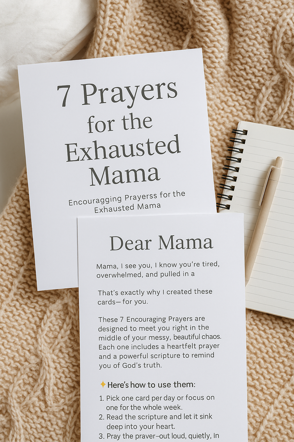 Encouragement Bundle – Mug + Printable Prayers for Exhausted Mamas